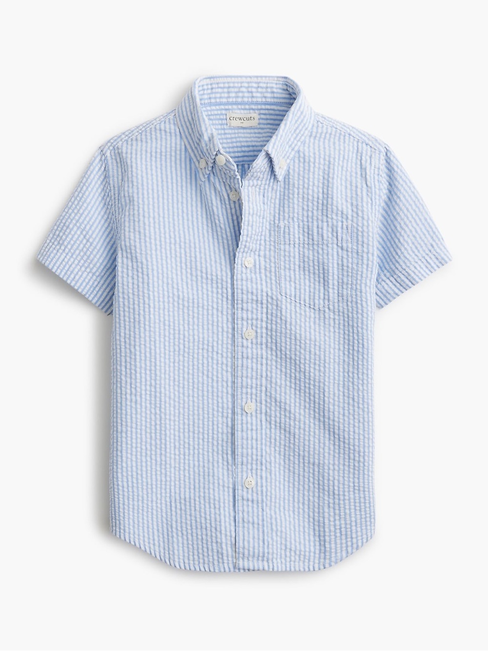J. Crew Factory Boys' short-sleeve seersucker shirt